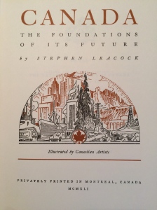 "Canada: The Foundations of its Future"